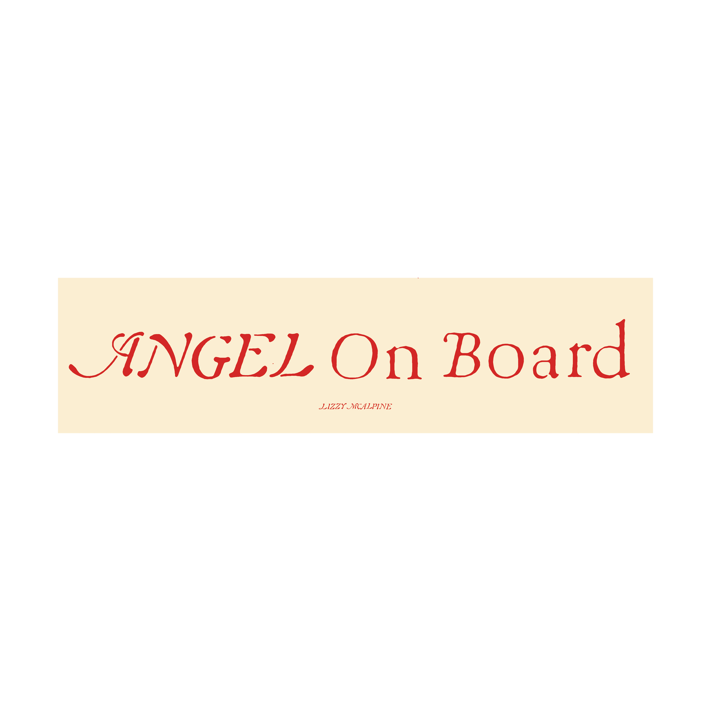 Angel Bumper Sticker 4-Pack