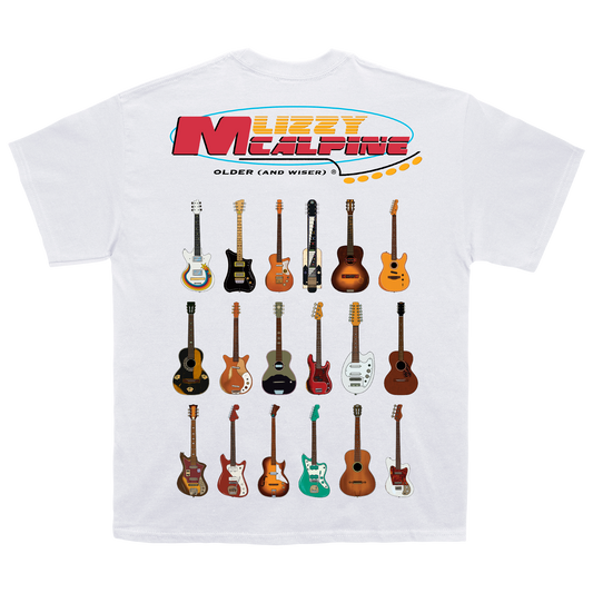 Older (and Wiser) Guitar Tee - White