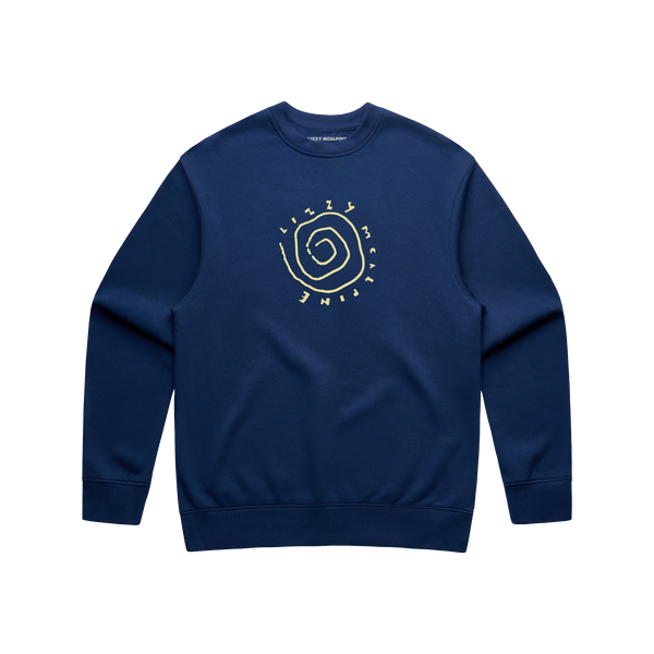 Navy Vortex Crewneck | Official Lizzy McAlpine