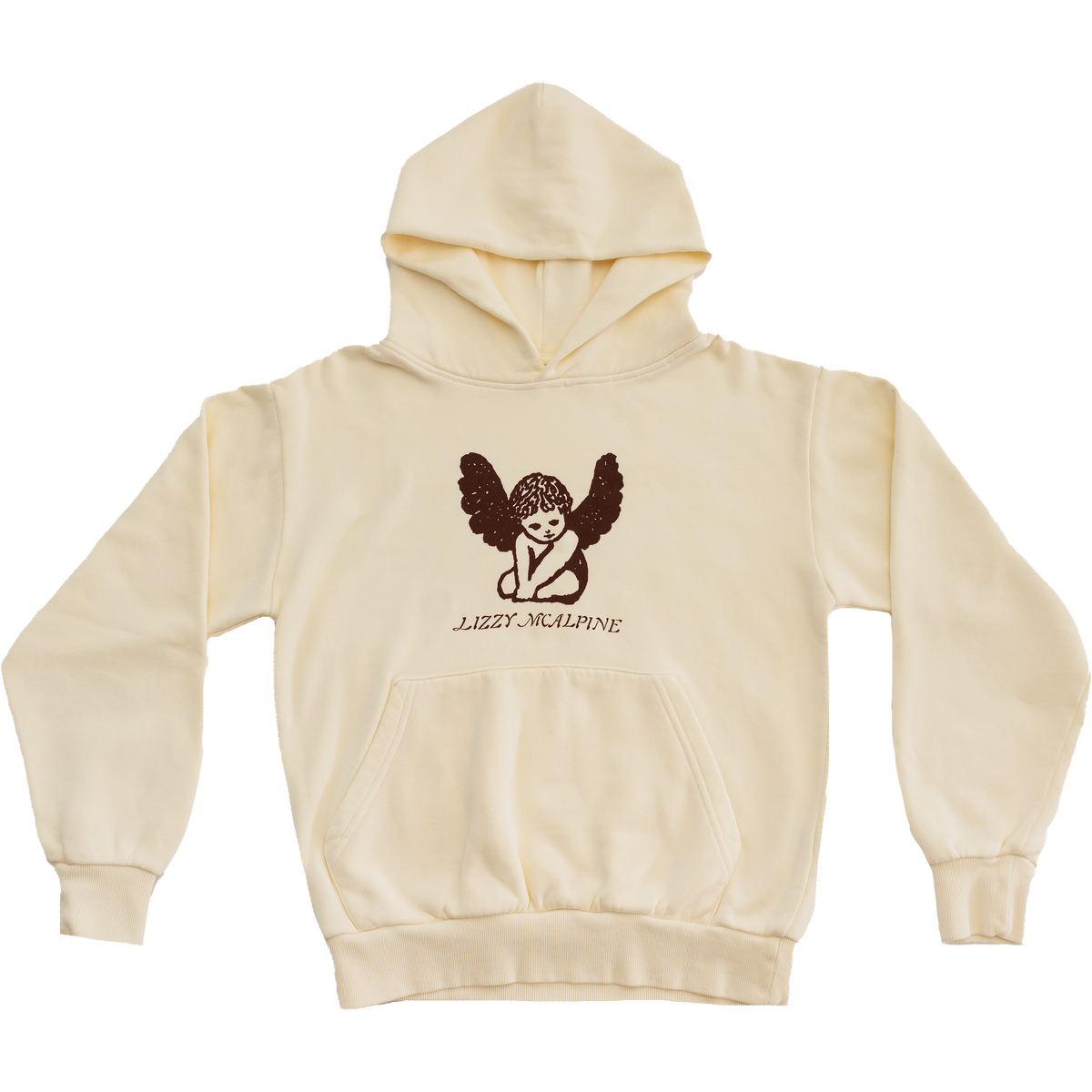 Angel Illustration Hoodie (Cream)