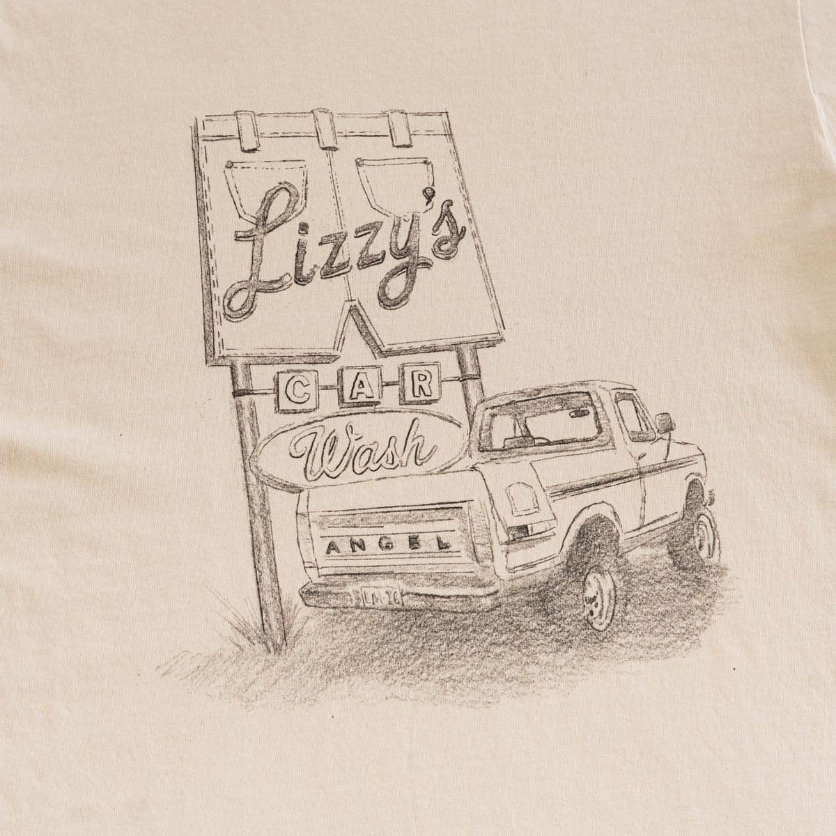 Car Wash And A New Tee (Ivory)