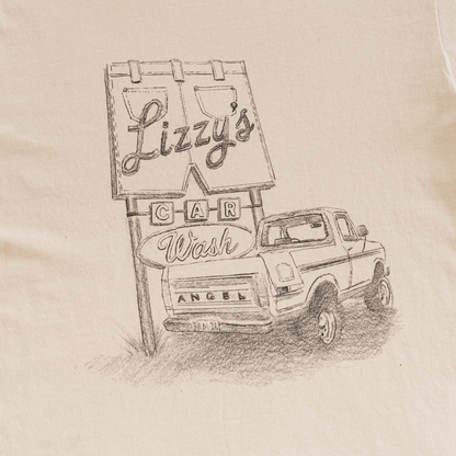 Car Wash And A New Tee (Ivory)