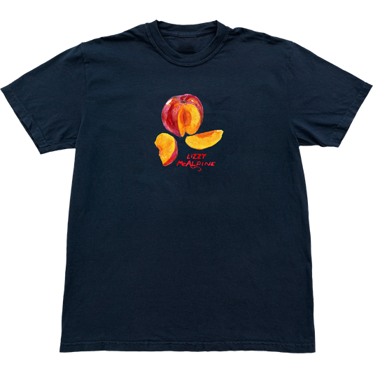 Peach Tee (Navy)